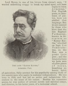 Nieżyjący już „Kamar Katiba”, poeta ormiański (rycina) autorstwa English School