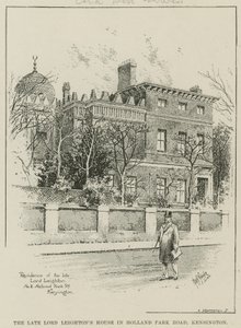 Dom zmarłego Lorda Leightona przy Holland Park Road w Kensington w Londynie autorstwa English School
