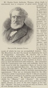 Zmarły M Ambroise Thomas (grafika) autorstwa English School