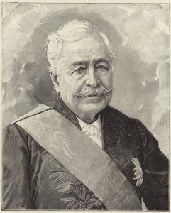 Nieżyjący już M Ferdinand de Lesseps autorstwa English School