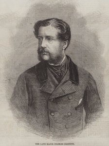 Nieżyjący już major Charles Nasmyth (grafika) autorstwa English School