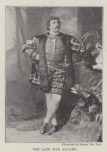 Późny Max Alvary (rycina) autorstwa English School