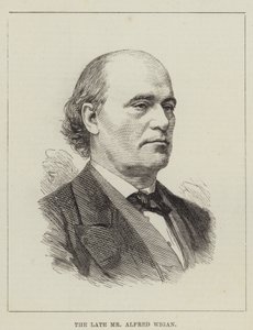 Nieżyjący już pan Alfred Wigan (grafika) autorstwa English School