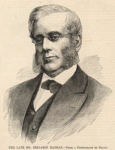 Nieżyjący już pan Benjamin Nathan (rycina) autorstwa English School