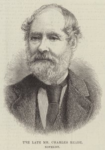 Nieżyjący już pan Charles Reade, powieściopisarz (grafika) autorstwa English School