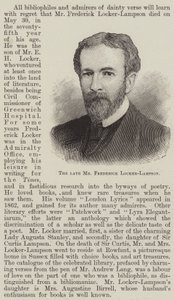 Nieżyjący już pan Frederick Locker-Lampson (grafika) autorstwa English School
