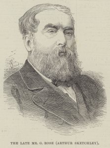 Nieżyjący już pan G. Rose, Arthur Sketchley (grafika) autorstwa English School