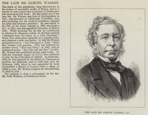 Nieżyjący już pan Samuel Warren, QC (Grawerowanie) autorstwa English School