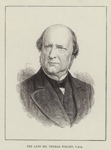 Nieżyjący już pan Thomas Wright, FSA (Grawerowanie) autorstwa English School