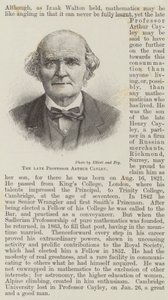 Nieżyjący już profesor Arthur Cayley (grafika) autorstwa English School