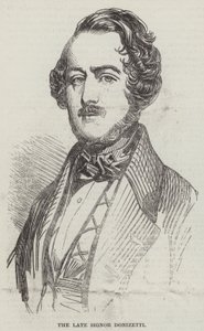 Nieżyjący już Signor Donizetti (grafika) autorstwa English School