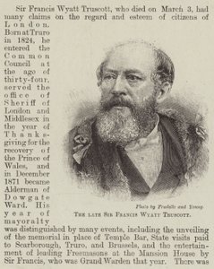 Nieżyjący już Sir Francis Wyatt Truscott (grafika) autorstwa English School