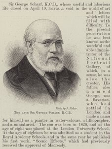 Nieżyjący już Sir George Scharf, KCB (grafika) autorstwa English School