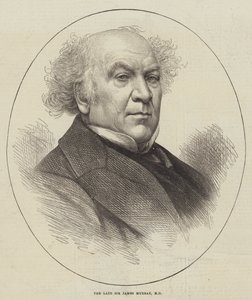 Nieżyjący już Sir James Murray, MD (grawerunek) autorstwa English School