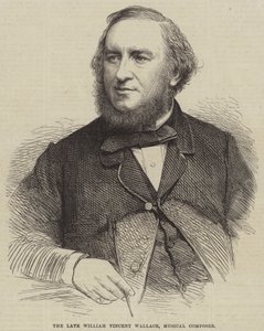 Nieżyjący już William Vincent Wallace, kompozytor muzyczny (grafika) autorstwa English School