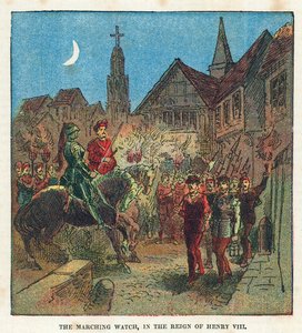 Straż marszowa za panowania króla Henryka VIII autorstwa English School
