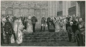 Małżeństwo księcia Albany autorstwa English School
