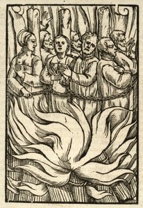 Męczeństwo wielu ofiar (rycina) autorstwa English School