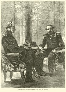 Spotkanie Napoleona z królem pruskim, wrzesień 1870 autorstwa English School