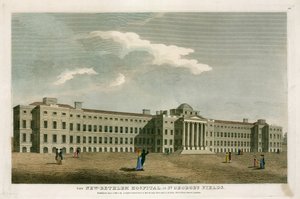 Nowy szpital Bethlehem w St Georges Fields w Londynie autorstwa English School