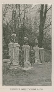 Nowy park publiczny w Highgate: bramy wjazdowe, Fairseat House autorstwa English School