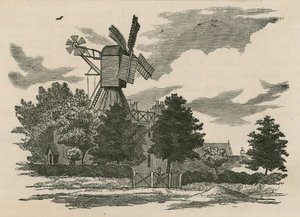 Stary młyn na Wimbledon Common autorstwa English School