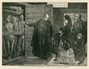 Pułk obdarty - figury woskowe w Opactwie Westminsterskim autorstwa English School