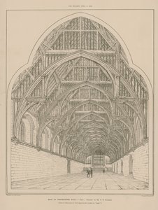Dach Westminster Hall autorstwa English School
