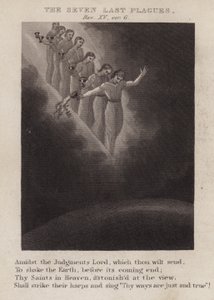 Siedem ostatnich plag, Objawienie XV, wer. 6 (rycina) autorstwa English School