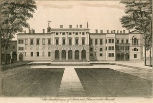 Południowa perspektywa Somerset House, The Strand, Londyn autorstwa English School