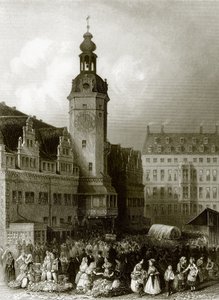 Ratusz i rynek, Lipsk autorstwa English School