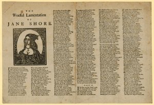 Żałosny lament Jane Shore autorstwa English School