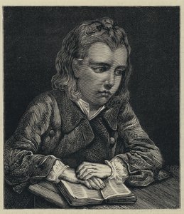 Młody student (grawerunek) autorstwa English School