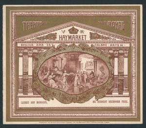 Theatre Royal, Haymarket, Londyn autorstwa English School