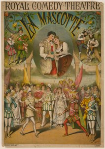 Plakat teatralny, La Mascotte w Royal Comedy Theatre, Londyn