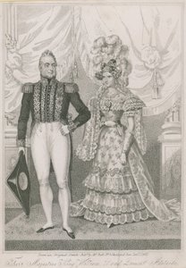 Ich Królewskie Mości Król Wilhelm IV i Królowa Adelajda autorstwa English School