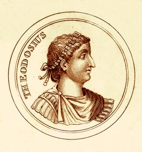 Theodosius, ilustracja z The Universal Historical Dictionary autorstwa George