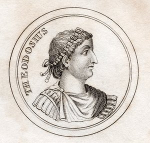 Teodozjusz Wielki, ze „Słownika historycznego Krabba”, opublikowanego w 1825 r. autorstwa English School