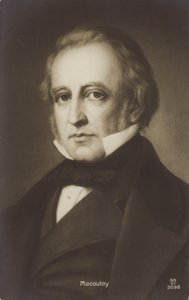 Thomas Babington Macaulay (1800-1859), angielski polityk i historyk (litografia) autorstwa English School