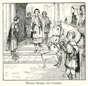 Thomas Becket, dworzanin autorstwa English School