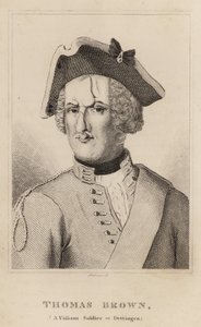 Thomas Brown, Dzielny żołnierz w Dettingen autorstwa English School