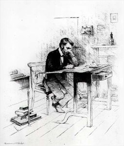Thomas Carlyle (1795-1881) autorstwa English School