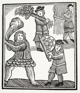 Thomas Hickathrift, ilustracja z książki Chap-books of the Eighteenth Century Johna Ashtona, wyd. 1882 autorstwa English School