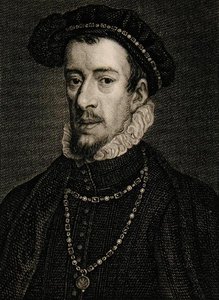 Thomas Howard (1536-72) 4. książę Norfolk (grawerowanie) autorstwa English School