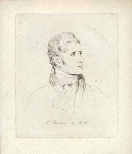 Thomas Phillips, angielski malarz portretowy i tematyczny. Trawienie autorstwa Mary Dawson Turner autorstwa English School