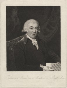 Thomas Saunders Dupuis, ok. 1800 (grawerowanie punktowe) autorstwa English School