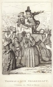 Thomas i Ann Shakeshaft, domagając się pryszczy bekonu autorstwa English School