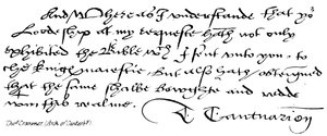 Thomas Cranmer, (Łuk Canterbury) autorstwa English School