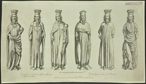 Trzy posągi nad Court of King