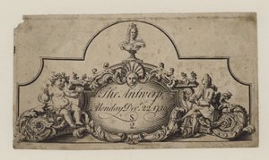 Bilet do Antwerpii, 22 grudnia 1730 autorstwa English School